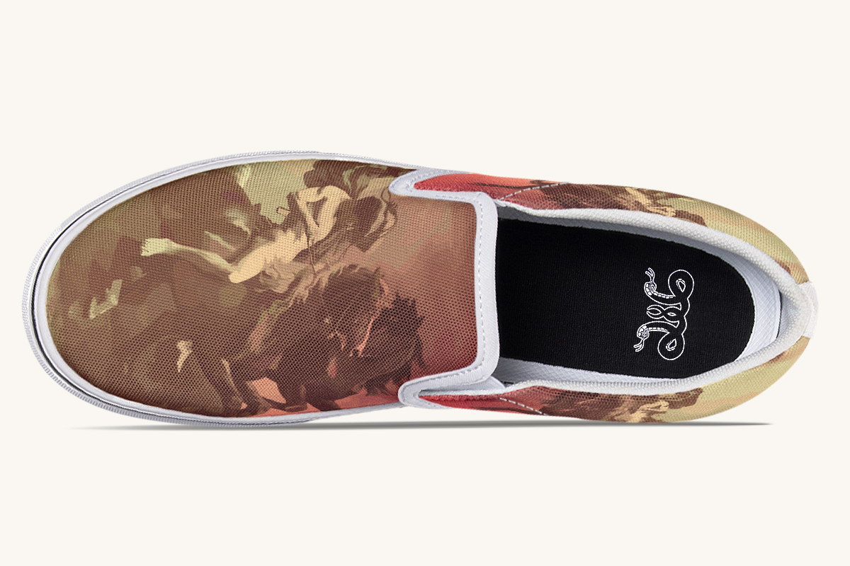 Horse Of The Gods Slip On Shoes - Jaded Lament