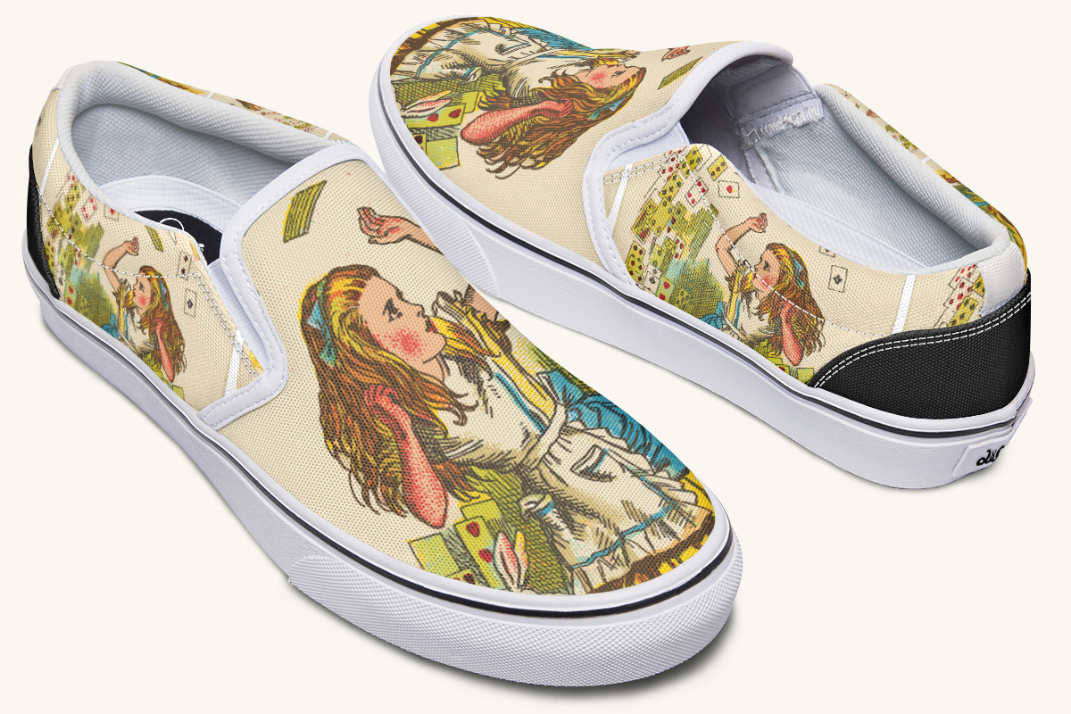 Let The Cards Fall Slip On Shoes - Jaded Lament