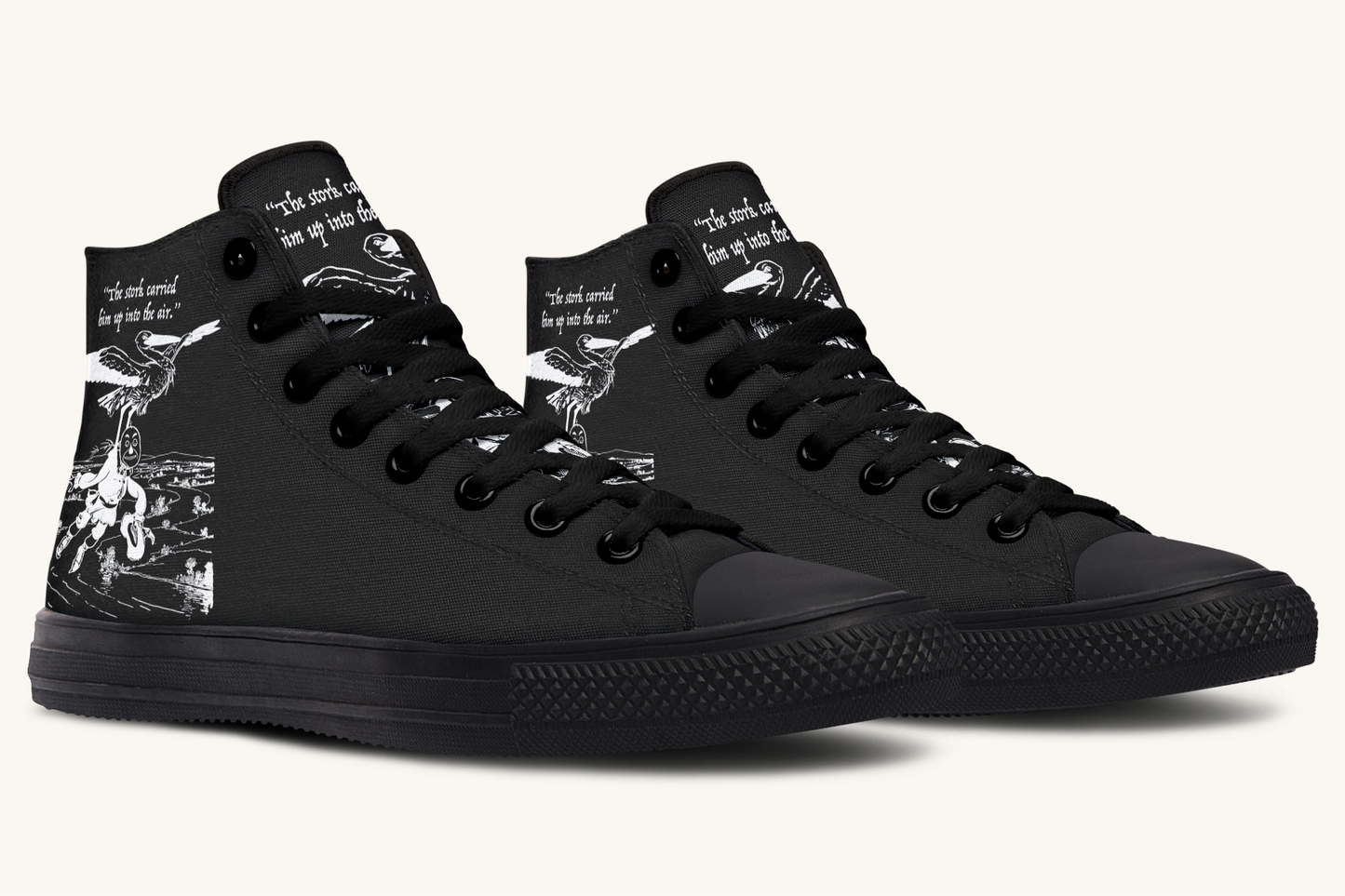 Wizard of Oz Stork And Scarecrow Hightops - Jaded Lament