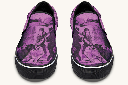 Brother Of Fire And Folly Slip On Shoes - Jaded Lament
