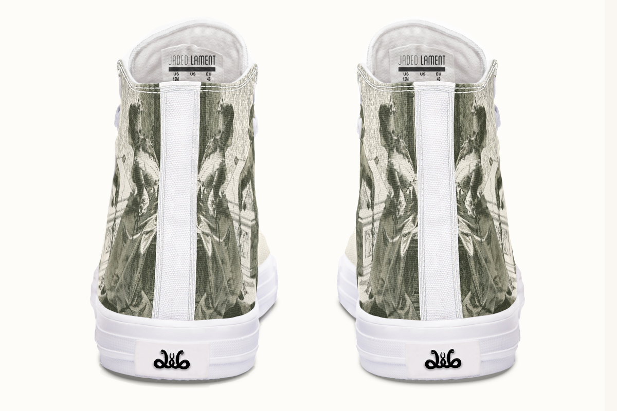 The Bear Shall Be Thy Choice Cream Hightops - Jaded Lament