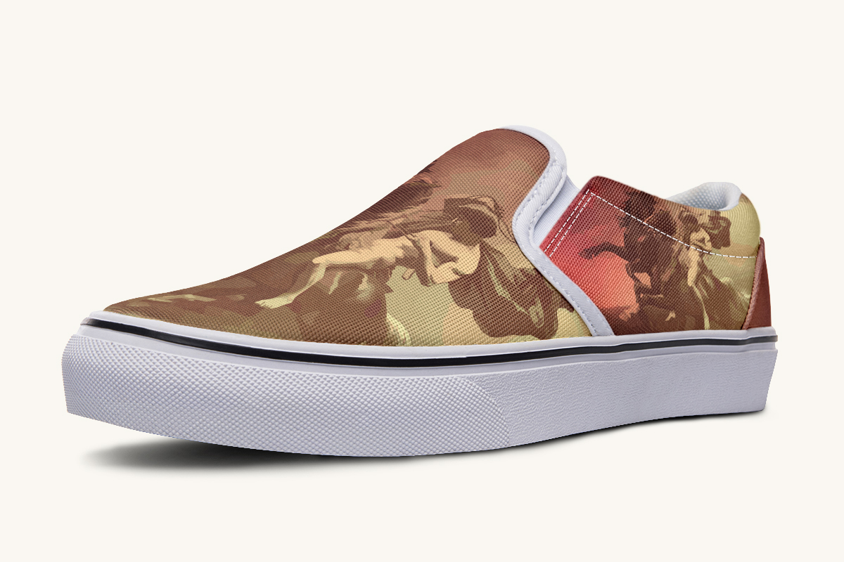 Horse Of The Gods Slip On Shoes - Jaded Lament