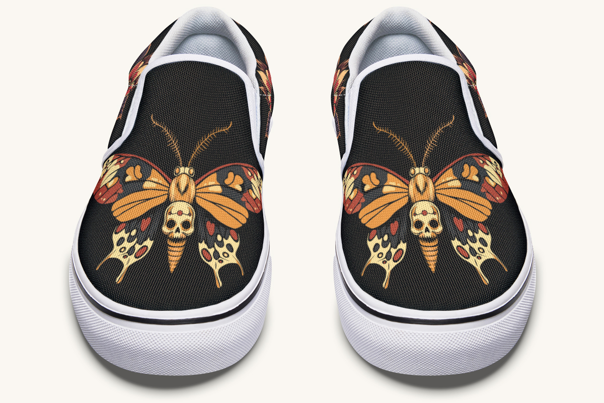 Deathmoth Slip On Shoes - Jaded Lament
