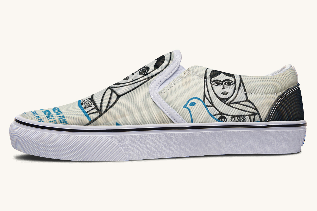 The Watching Woman Slip On Shoes - Jaded Lament