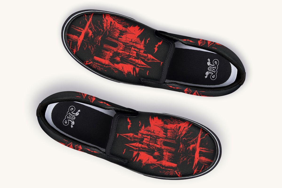 Draculas Castle Slip On Shoes - Jaded Lament