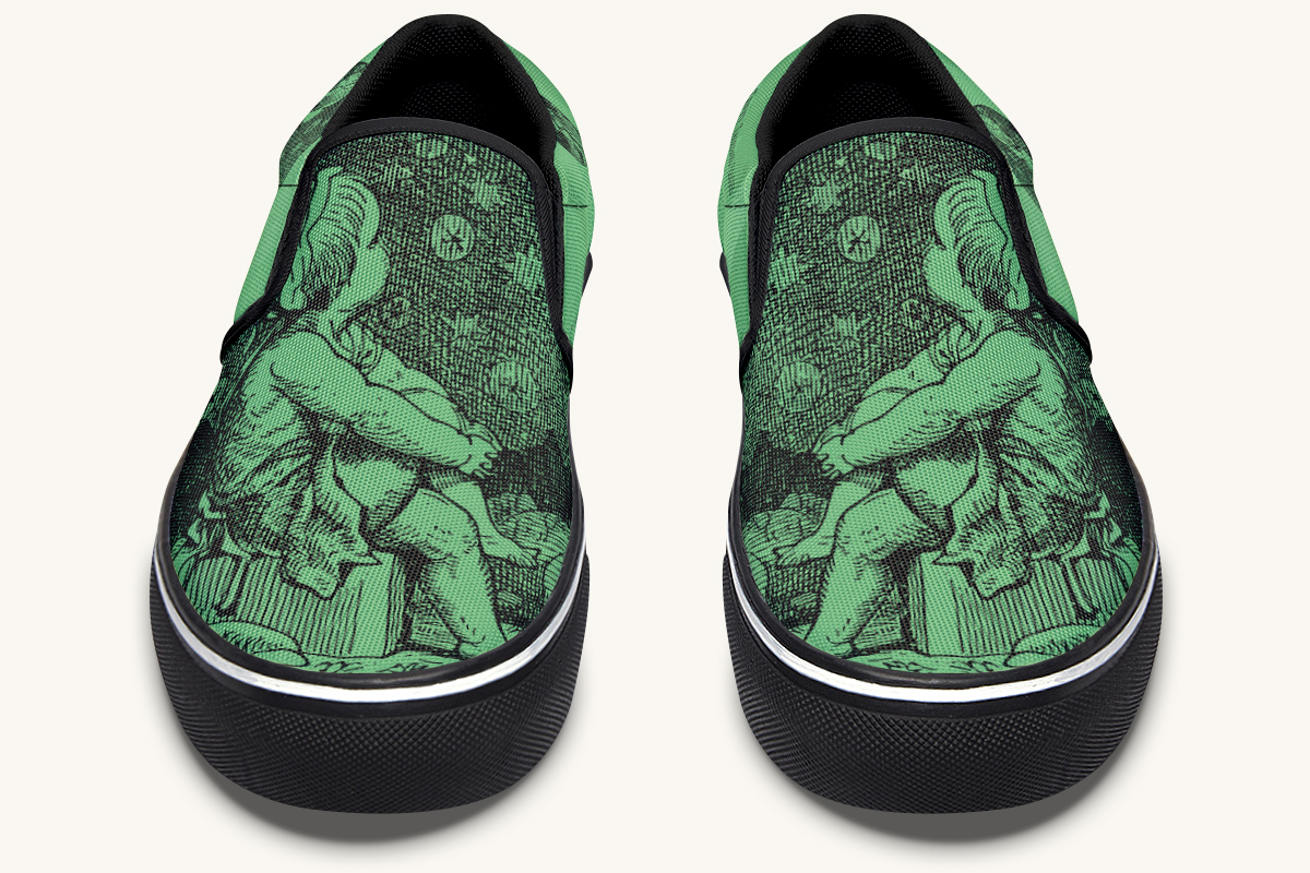 Beneath The Green Silence Slip On Shoes