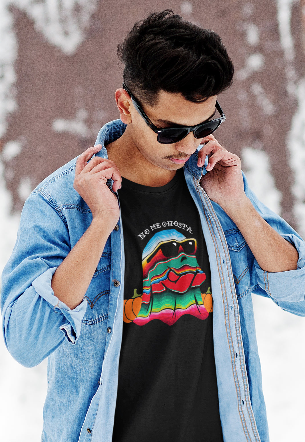 Premium Bella Canvas No Me Ghosta Mexicano Halloween T-shirt