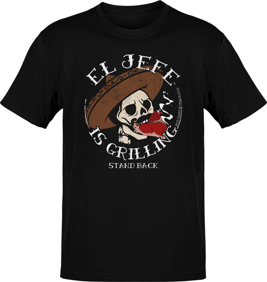 Premium El Jefe Is Grilling Old School  T-shirt