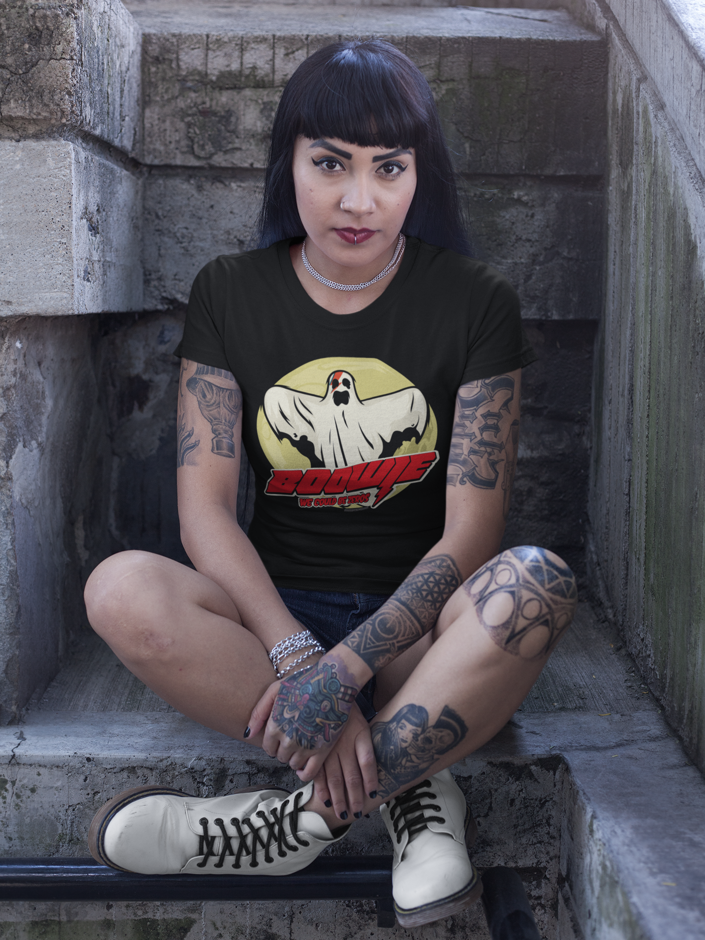 Boo-wie Vintage Halloween T-Shirt