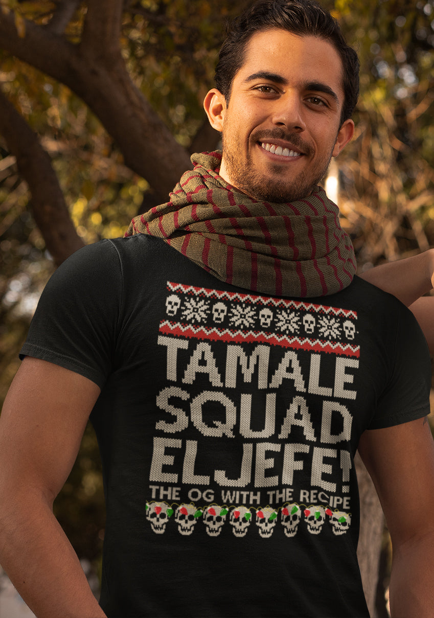 Premium Tamale Squad Navidad El Jefe T-shirt