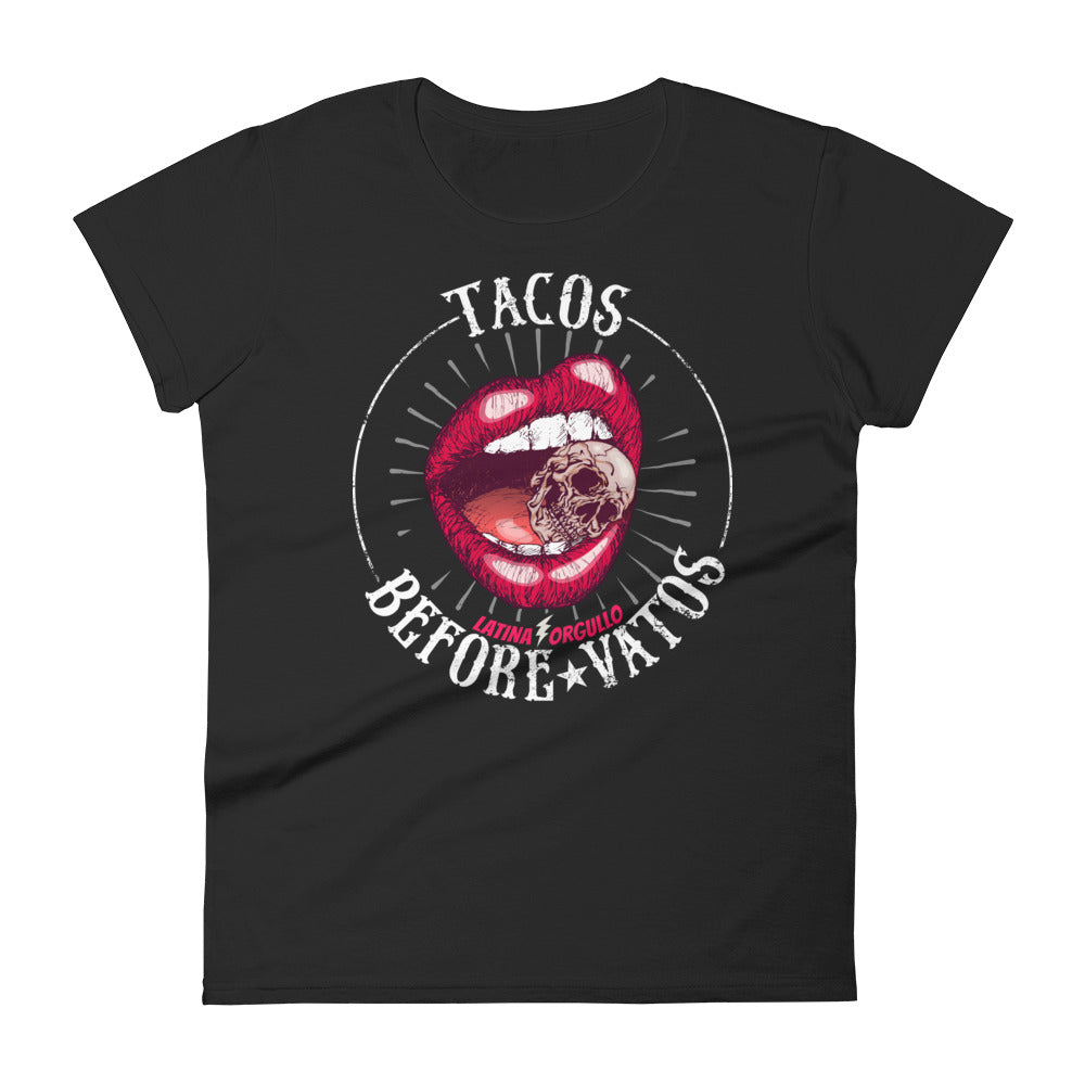 Tacos Before Vatos OG Chingona Ladies T-Shirt