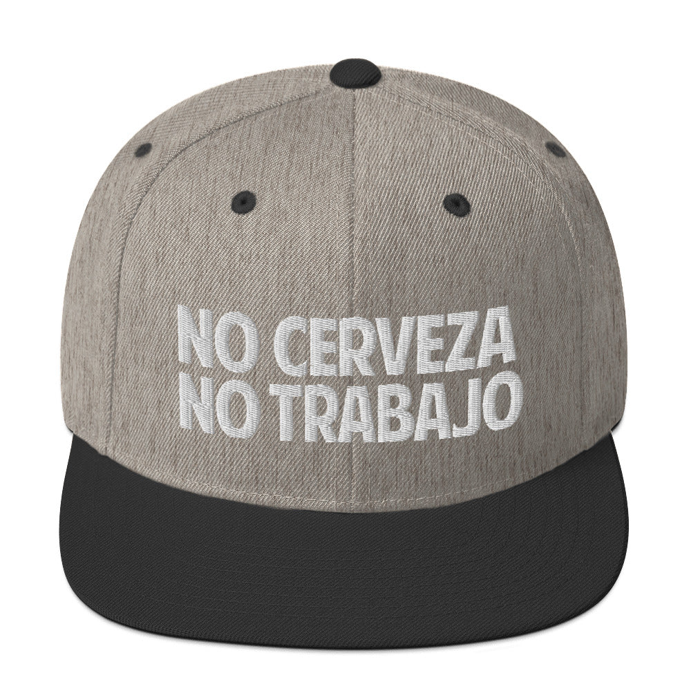 No Cerveza No Trabajo Snapback Cap