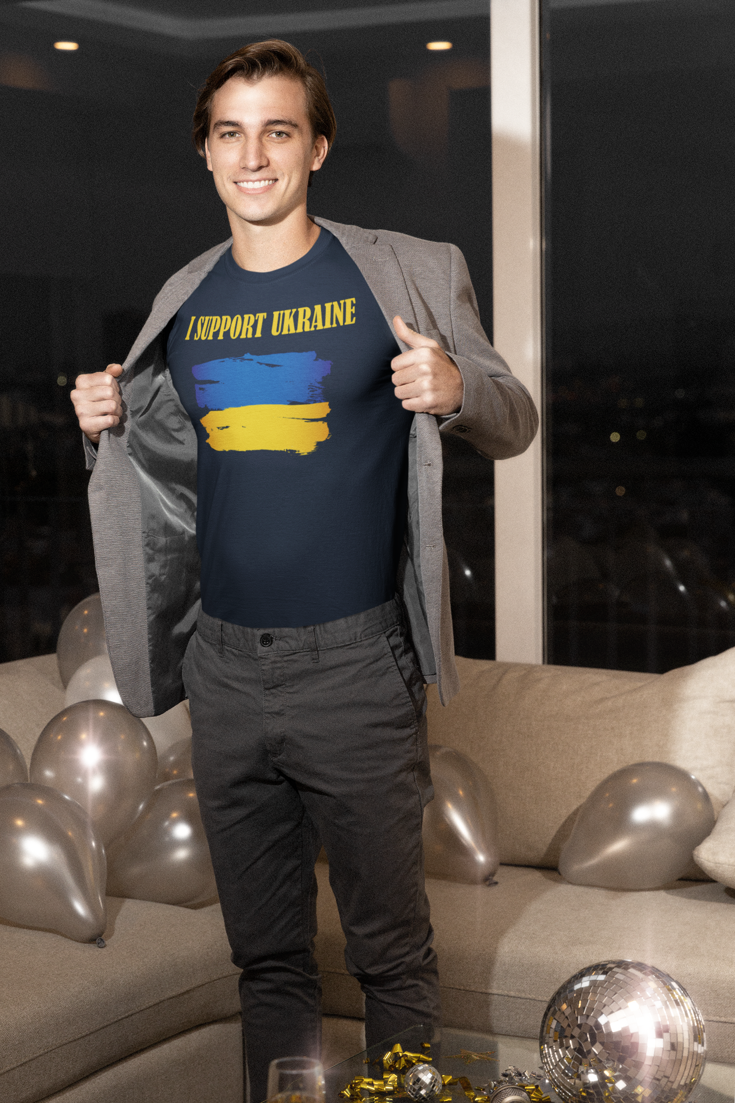 I Support Ukraine  Premium t-shirt