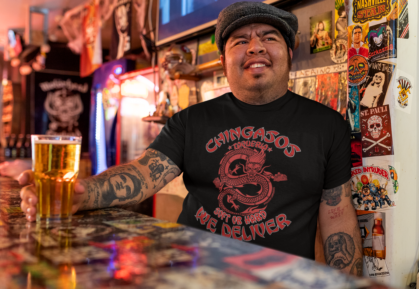 4-5 XL Chinese Old School Taco Delivery & Takeout T-Shirt