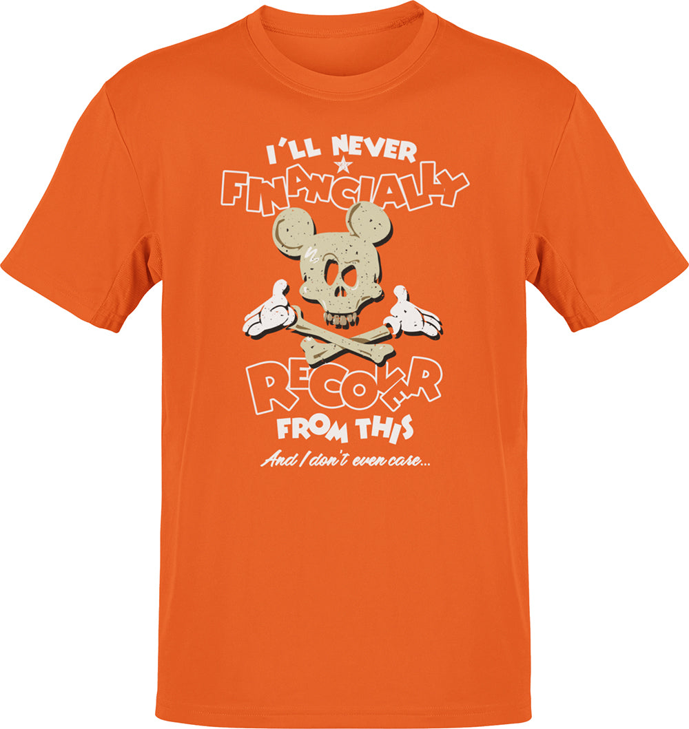 Deluxe Bella Canvas I Will Never Recover Financially Theme Park T-shirt