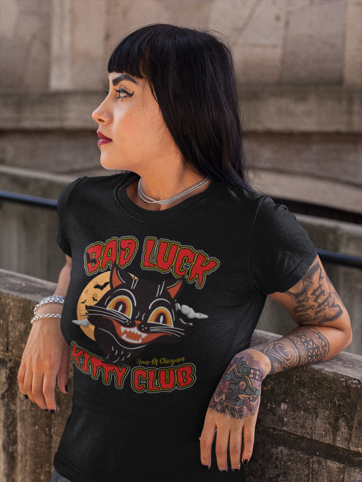 Bad Luck Kitty Unisex Halloween T-Shirt