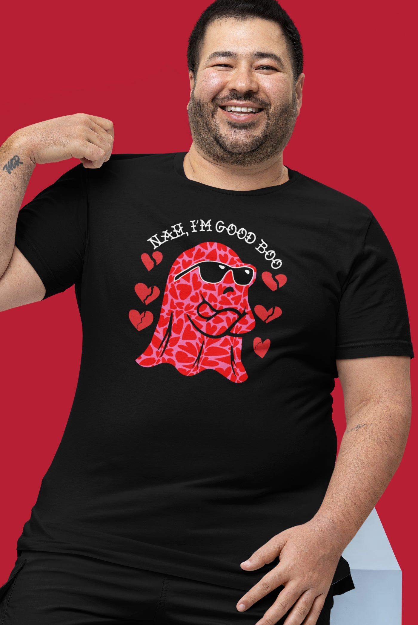 Premium Nah I'm Good Boo Valentine's Day T-shirt