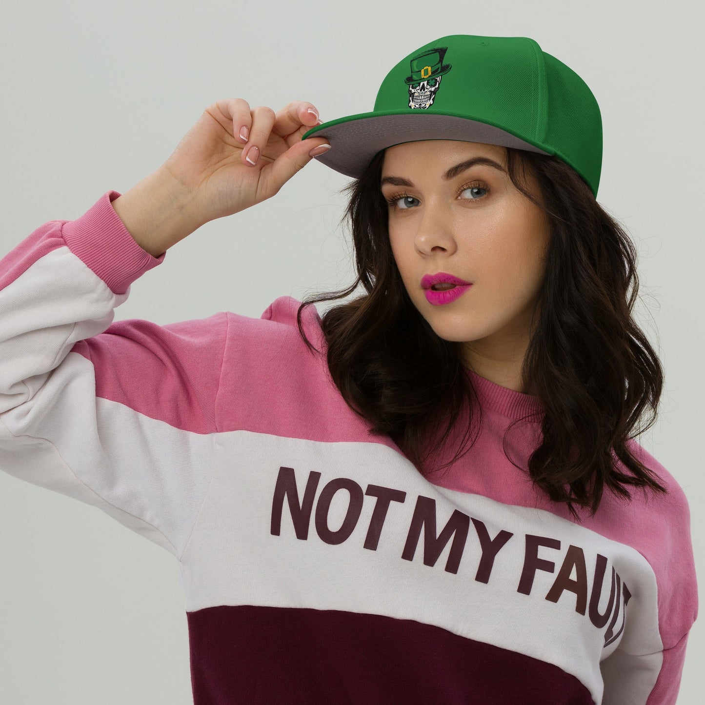 Premium Otto  Irish I Was Mexican St. Patrick's Day Embroidered Snapback