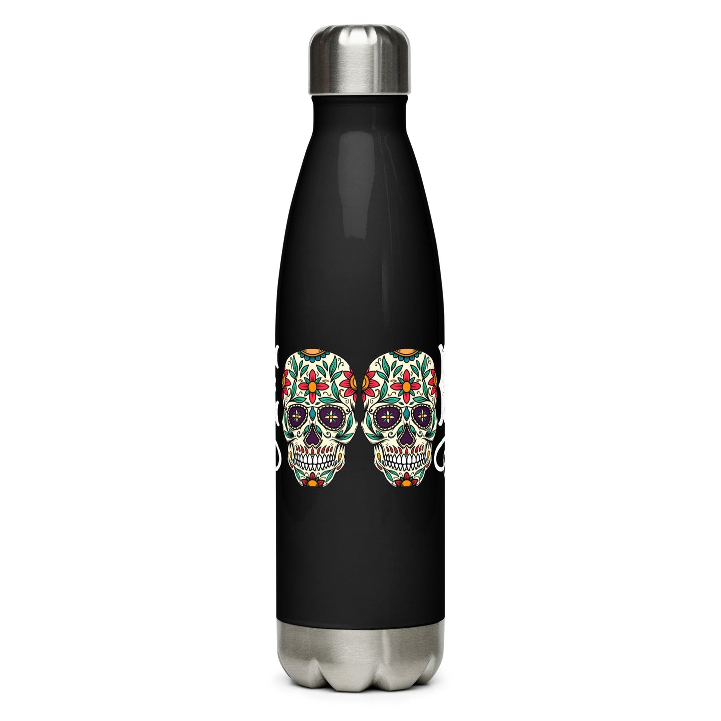 El Jefe Sugar Skull Stainless Steel Water Bottle