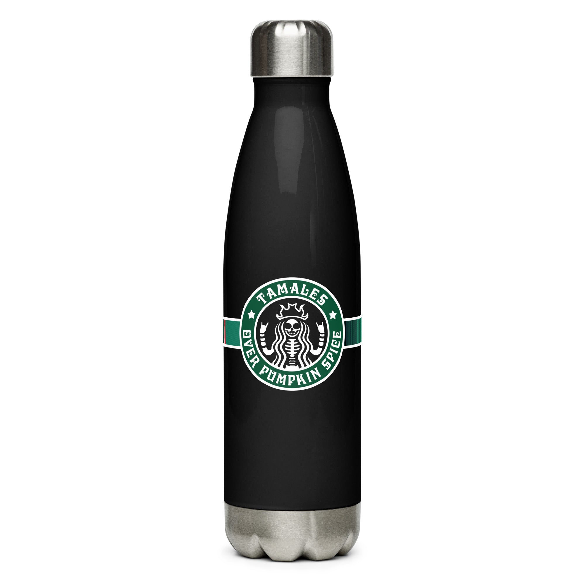 Tamales Over Pumpkin Spice Stainless steel water bottle