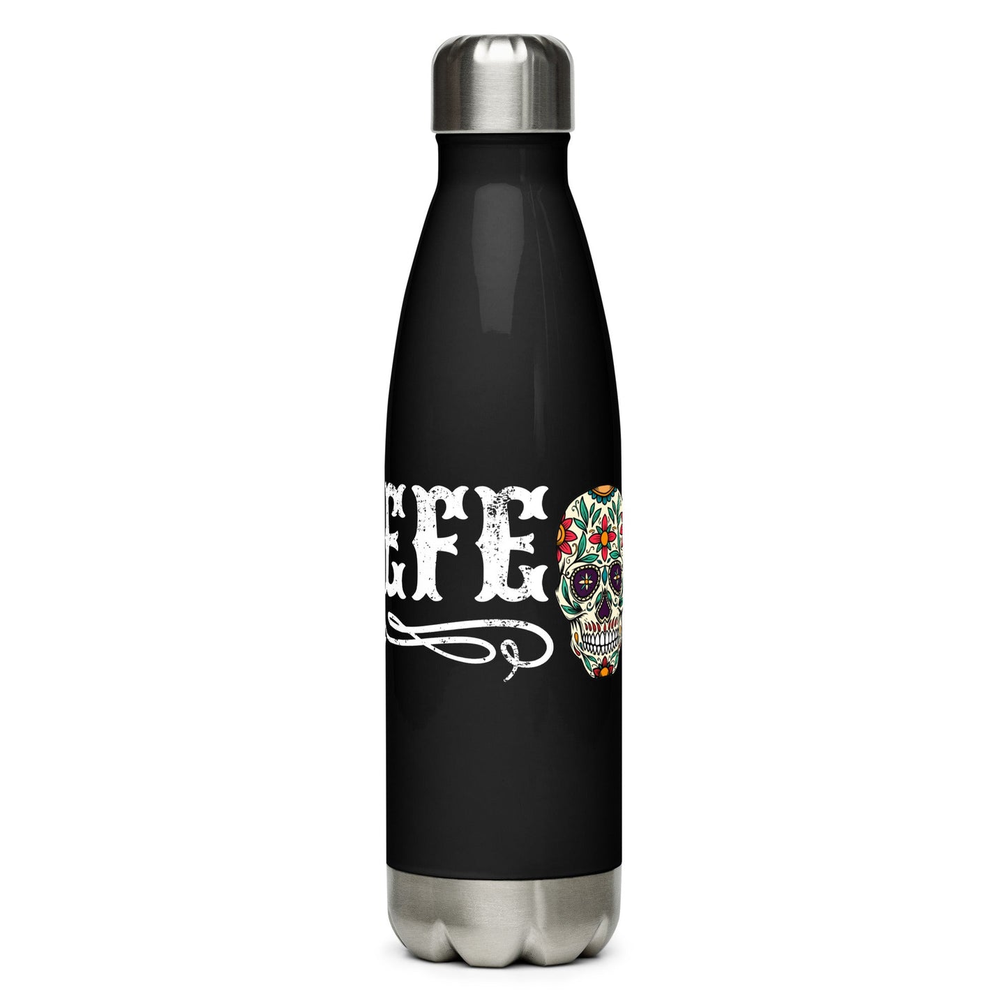 El Jefe Sugar Skull Stainless Steel Water Bottle