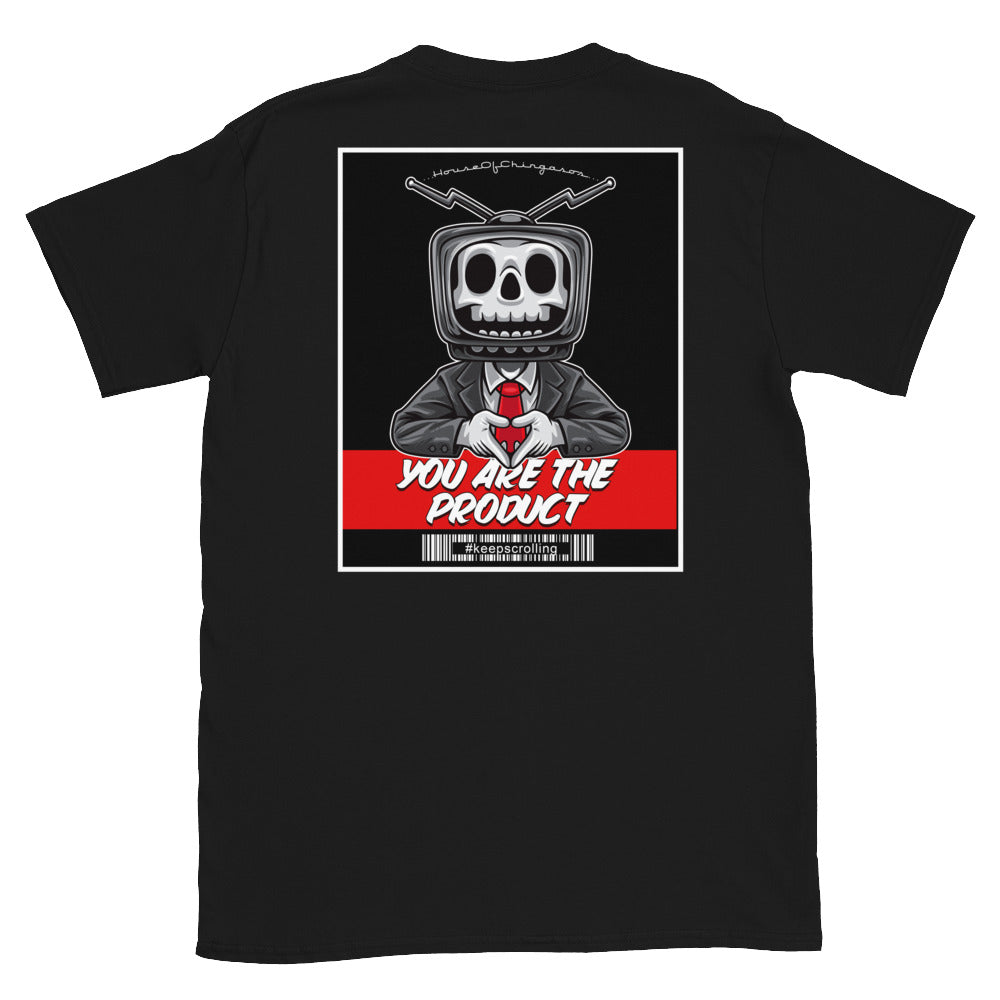 You Are The Product T-Shirt  ( BACK PRINT & FRONT POCKET)