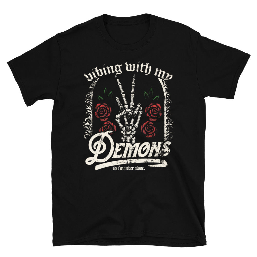 Vibing With My Demons Gothico Cotton Tee