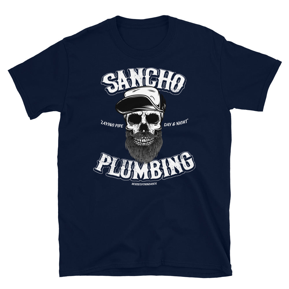 Sancho Plumbing Co. Vintage Greaser T-Shirt /  Front & Back Print