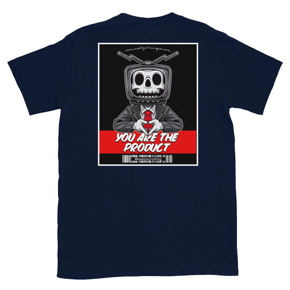 You Are The Product T-Shirt  ( BACK PRINT & FRONT POCKET)