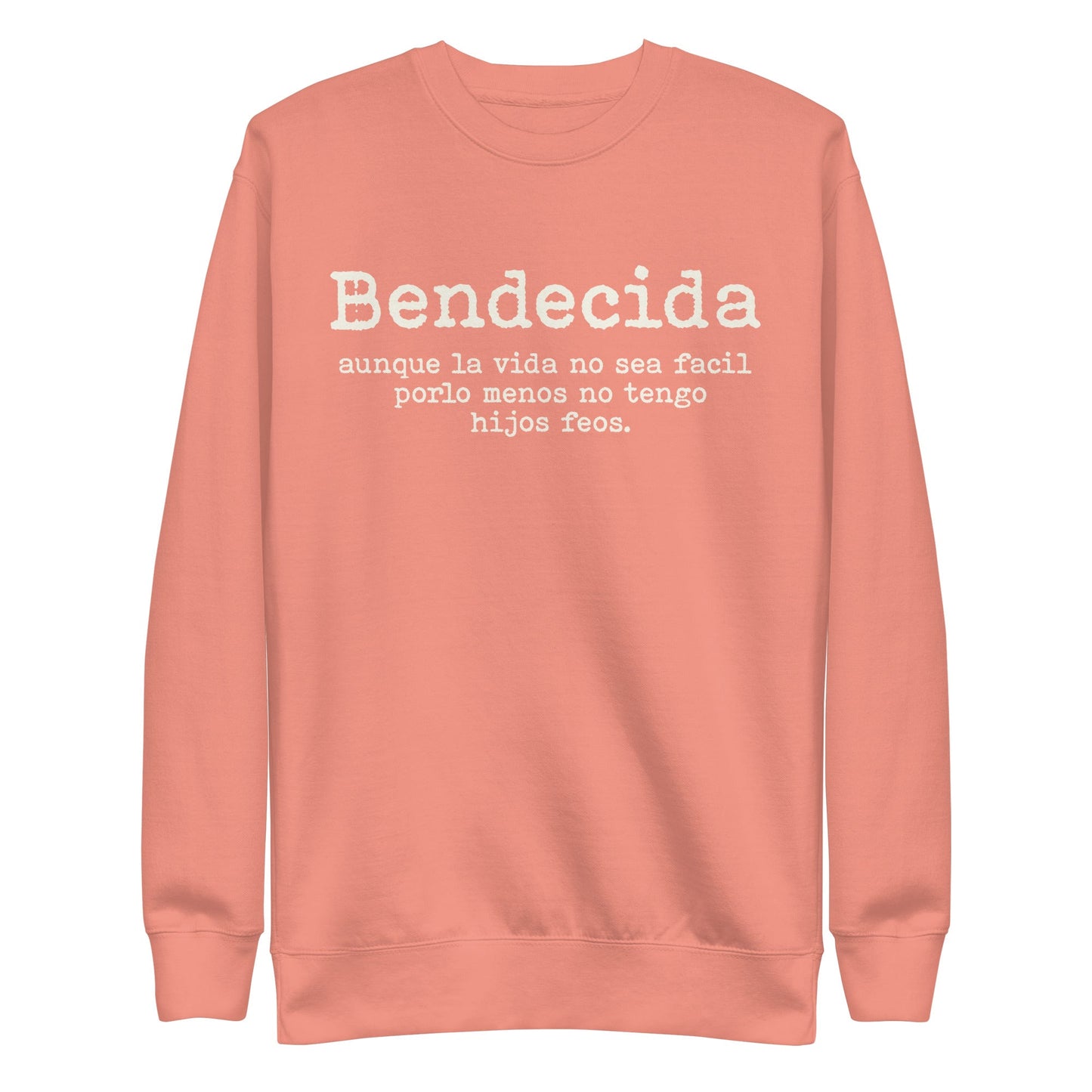 Premium Heritage Cotton Bendecida Madre Sweatshirt (Printed)