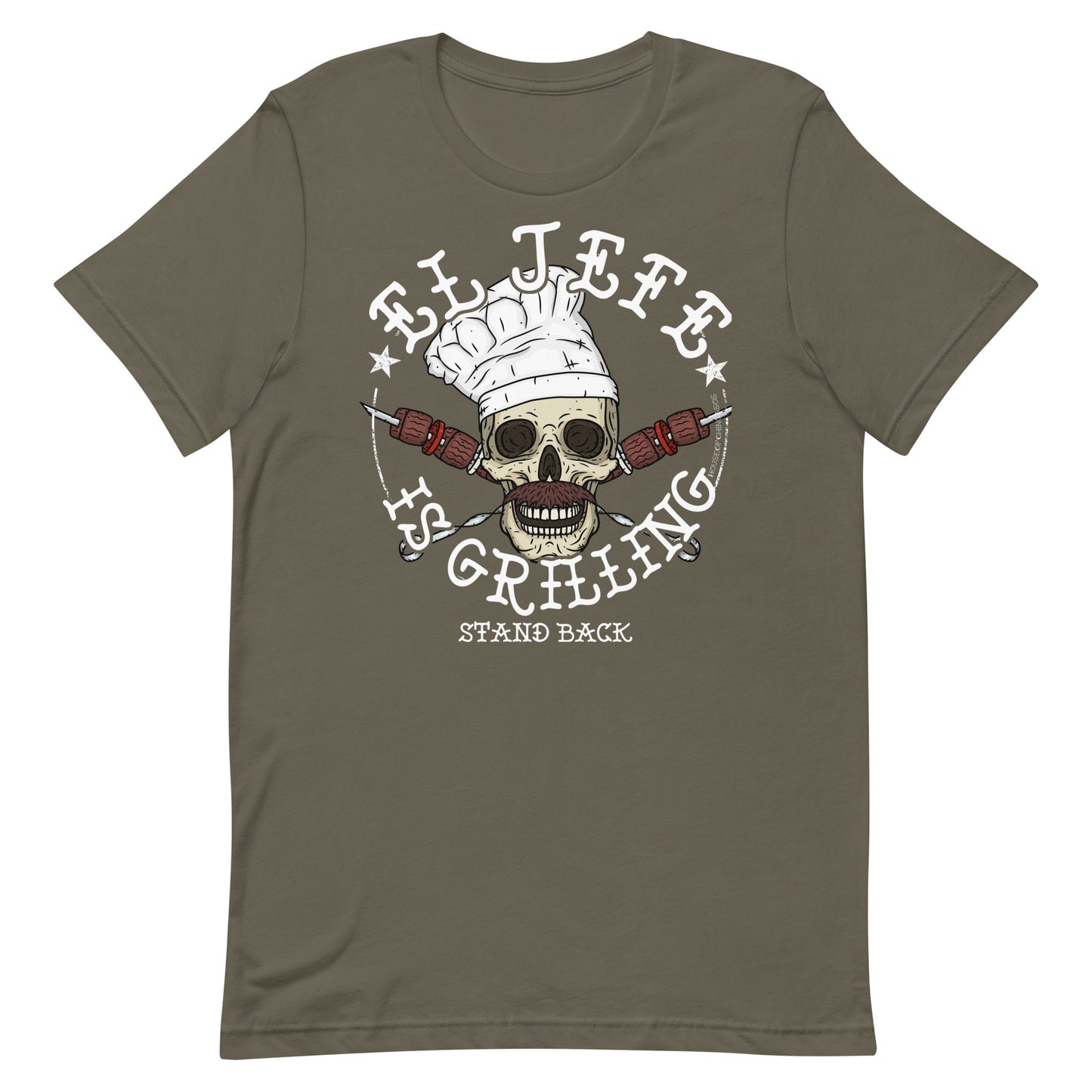 Premium El Jefe De Chefe Grilling T-shirt
