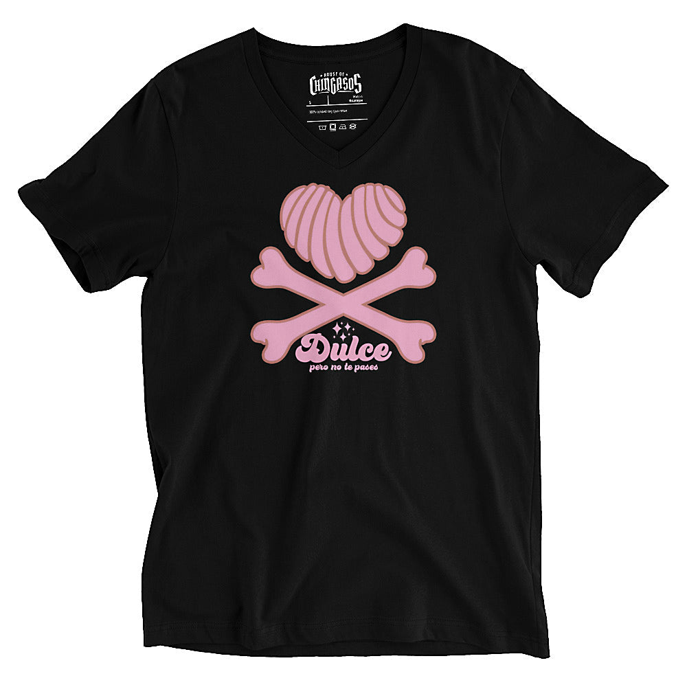 DULCE PERO Unisex Short Sleeve V-Neck