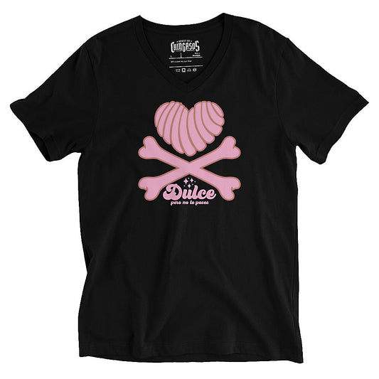 DULCE PERO Unisex Short Sleeve V-Neck