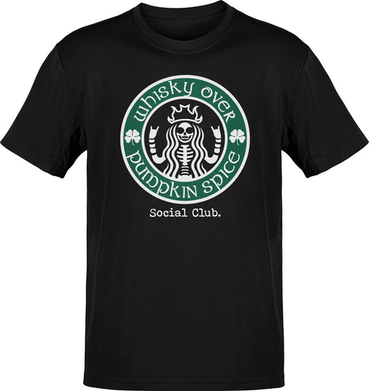 Premium Whisky Over Pumpkin Spice St. Patrick's Pub Tee