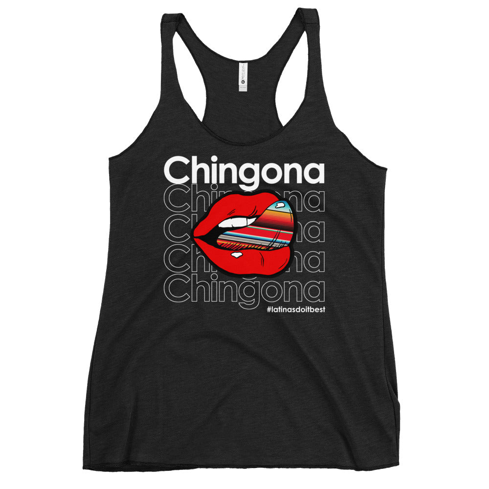 Ladie's Chingona Latinas Do It Best  Racerback Tank
