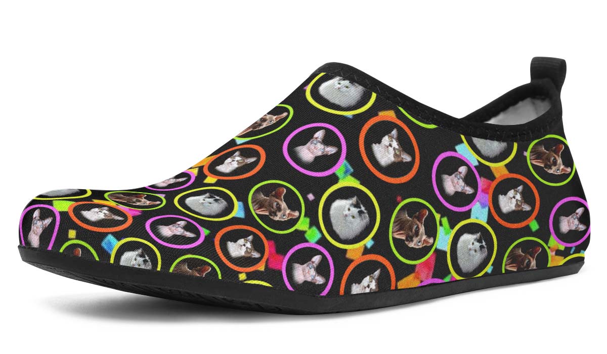Custom282206 Aqua Cat Aqua Barefoot Shoes