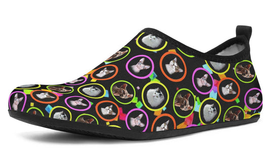 Custom282206 Aqua Cat Aqua Barefoot Shoes