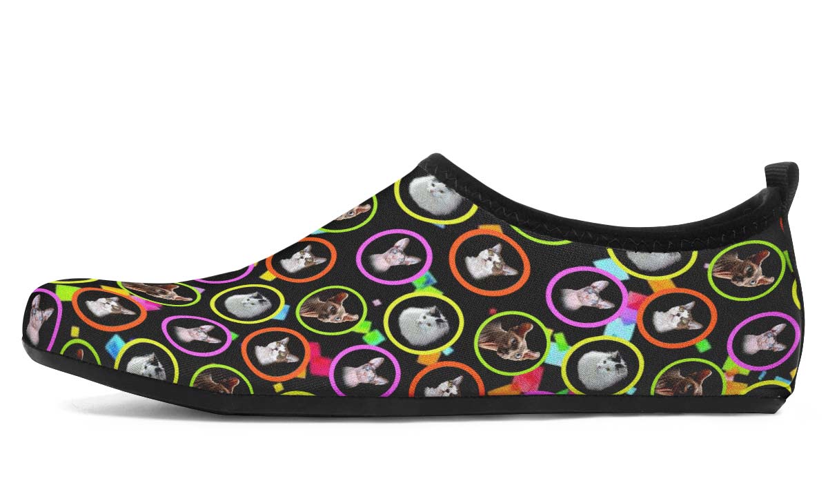 Custom282206 Aqua Cat Aqua Barefoot Shoes