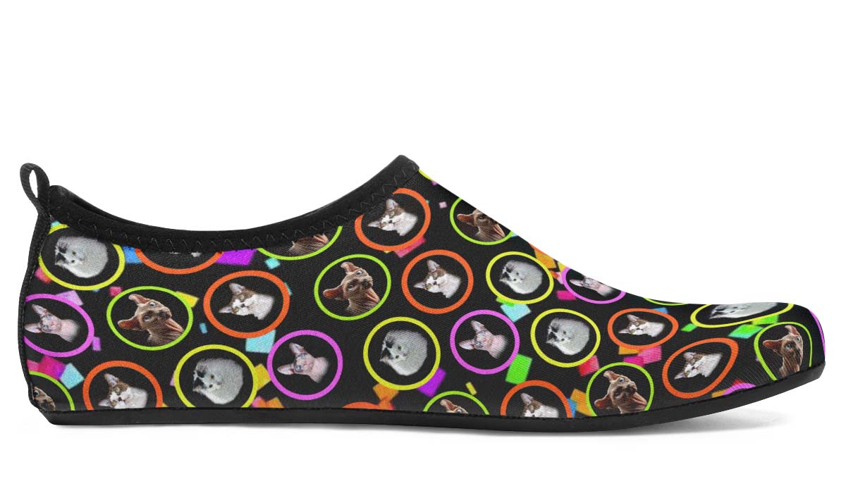 Custom282206 Aqua Cat Aqua Barefoot Shoes
