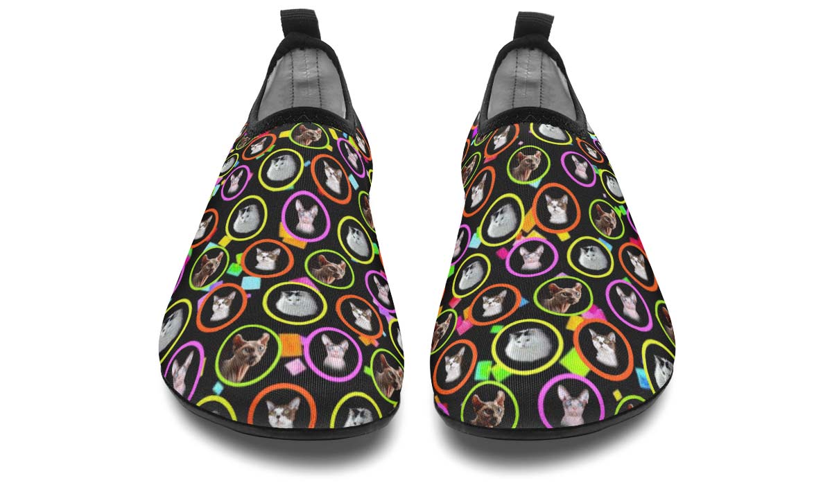 Custom282206 Aqua Cat Aqua Barefoot Shoes