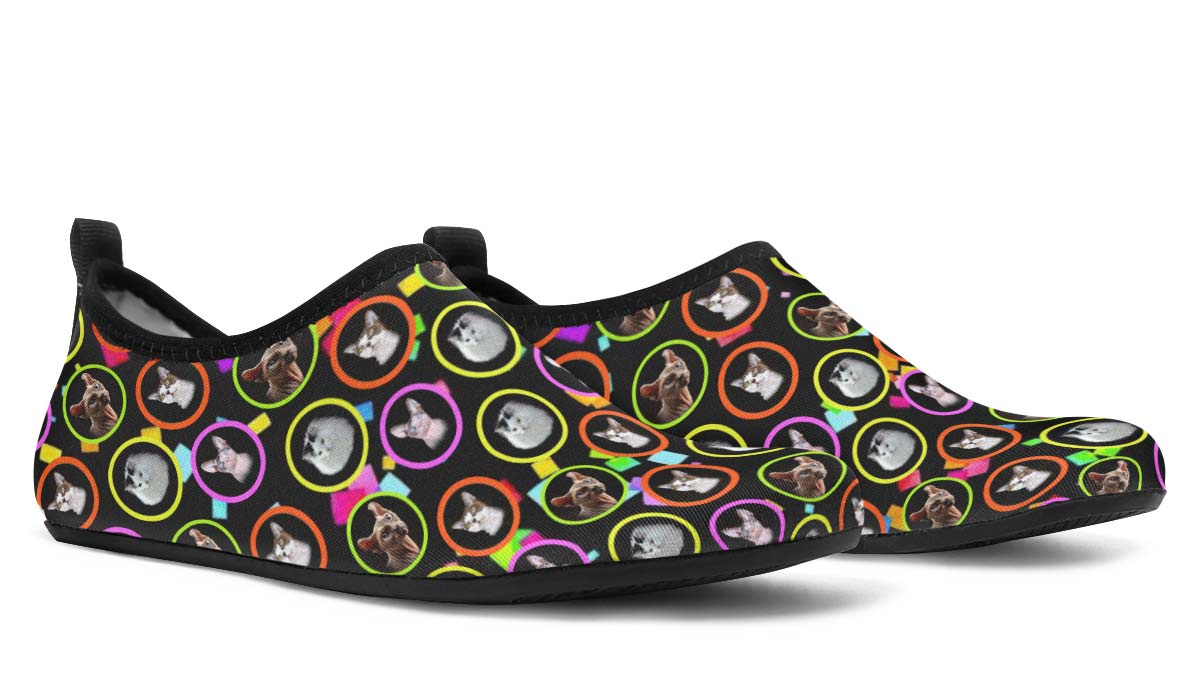 Custom282206 Aqua Cat Aqua Barefoot Shoes