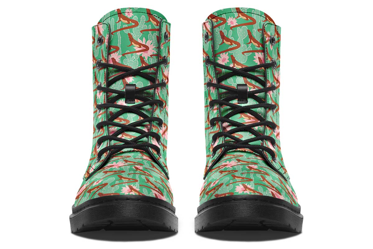 Bearded Dragon Pattern Boots