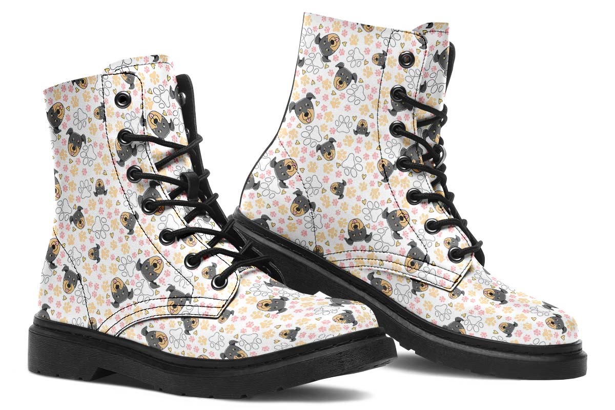 Beauceron Puppy Pattern Boots