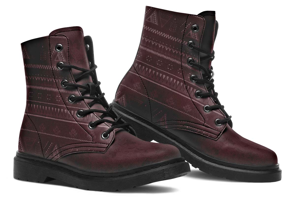 Bohemian Ethnic Burgundy