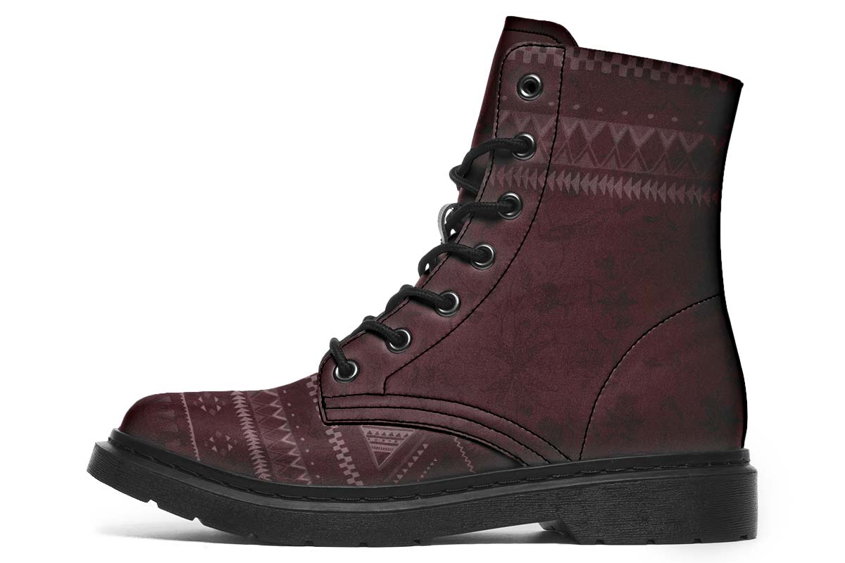 Boho Ethnic Burgundy