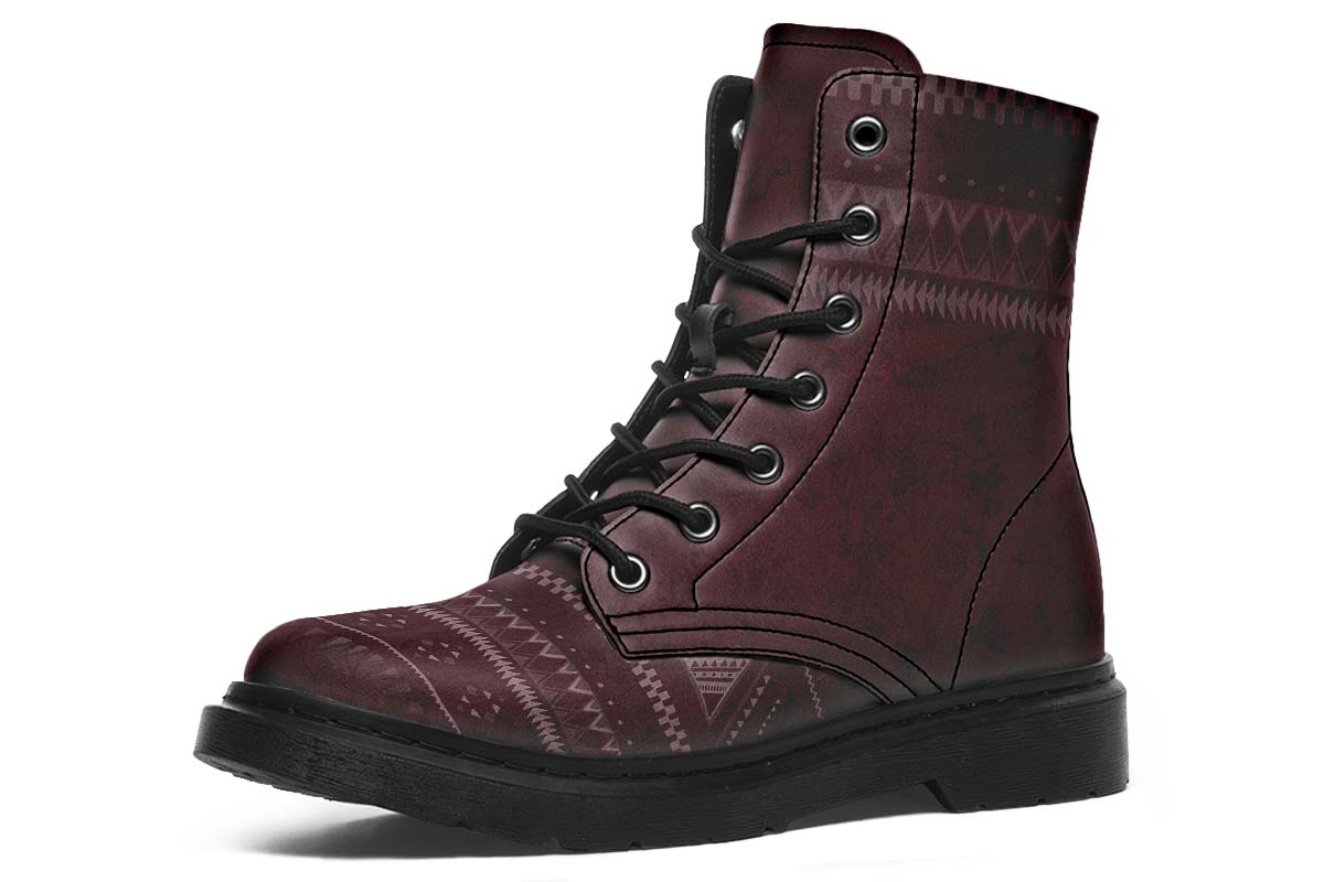 Boho Ethnic Burgundy