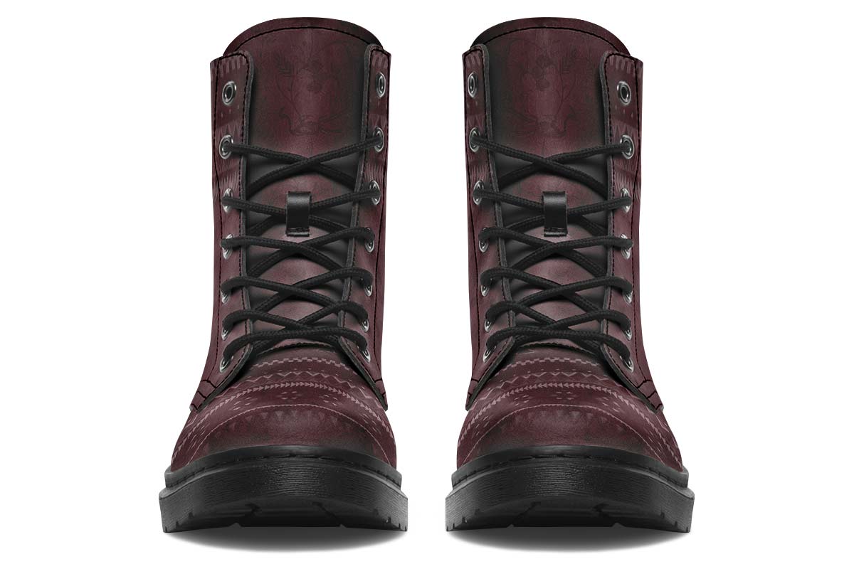 Boho Ethnic Burgundy