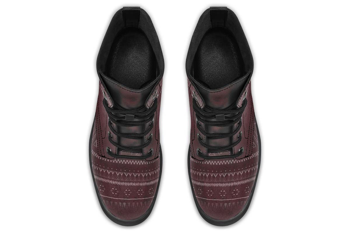 Boho Ethnic Burgundy