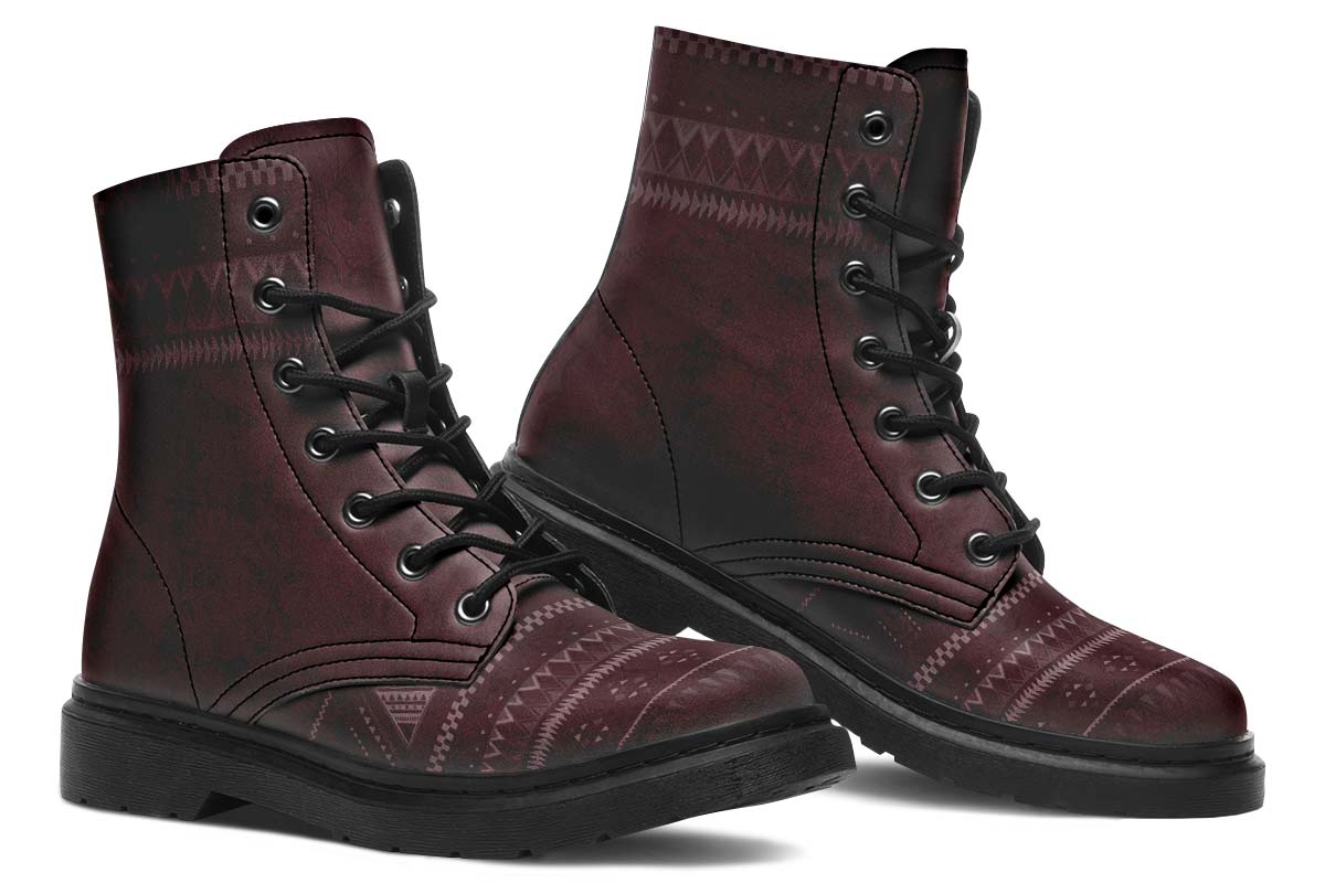 Boho Ethnic Burgundy