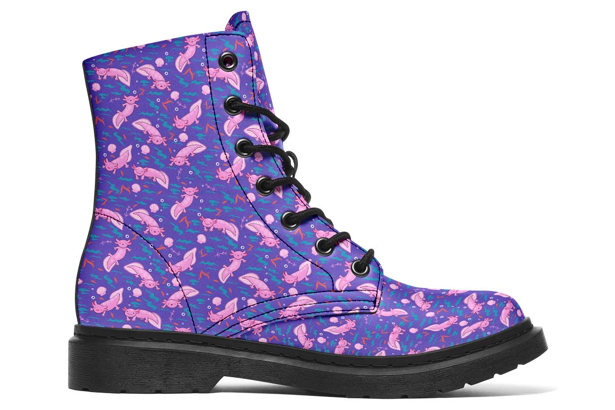 Cartoon Axolotl Boots